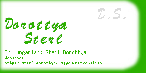 dorottya sterl business card